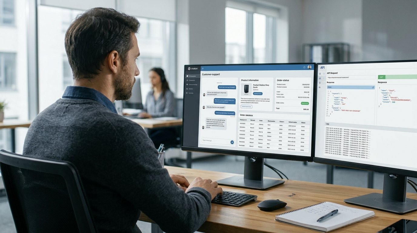 How AI Chatbots Use APIs and Databases to Find Information 2 AI chatbots use APIs to retrieve customer information from databases and business applications.