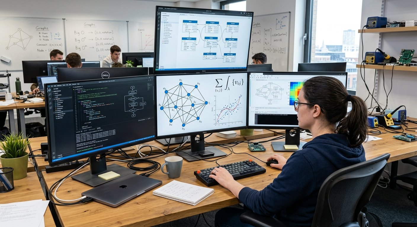 Applications of discrete mathematics in computer science and technology