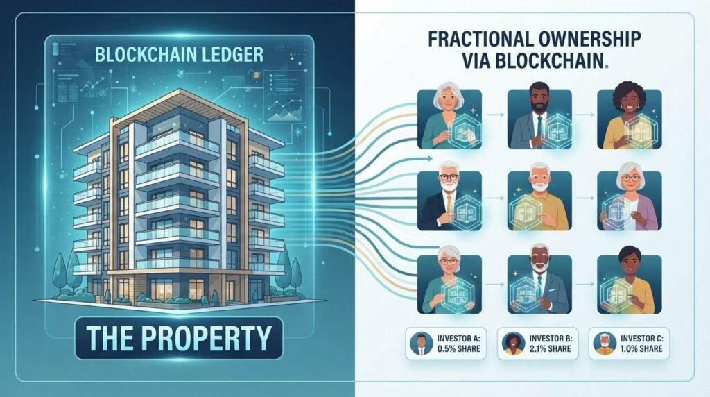 Tokenized Real Estate Investment: How Blockchain Is Changing Property Ownership 2 Blockchain enabled fractional ownership of real estate