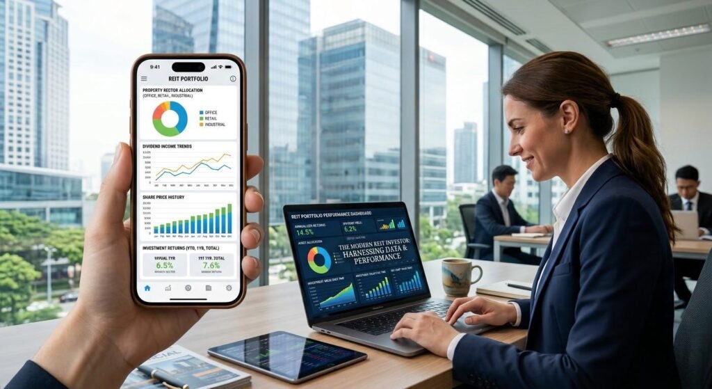 Online REIT investment tools for tracking portfolio performance and analyzing real estate investments.

