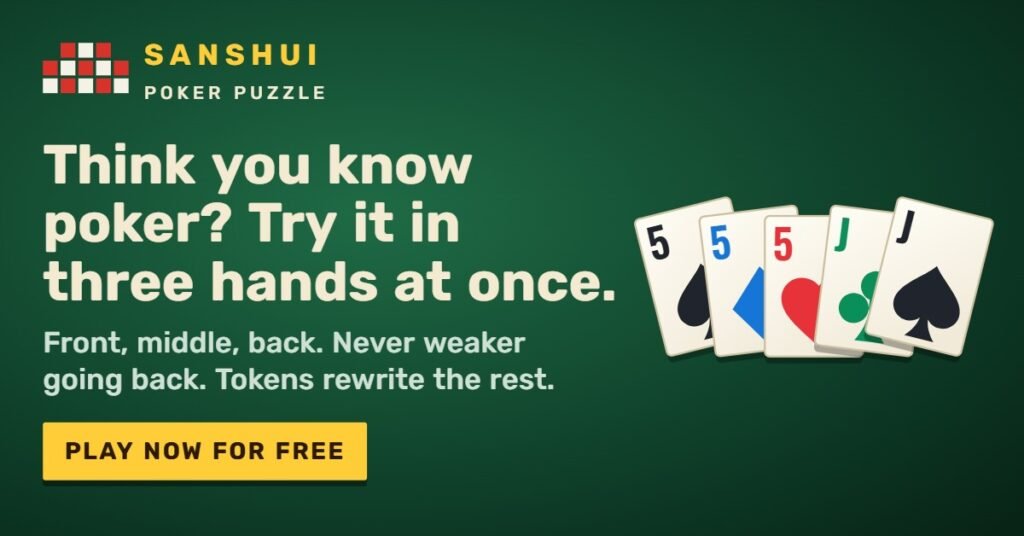 Arranging playing cards to solve a strategic brain puzzle that challenges concentration, memory, and logical thinking.
