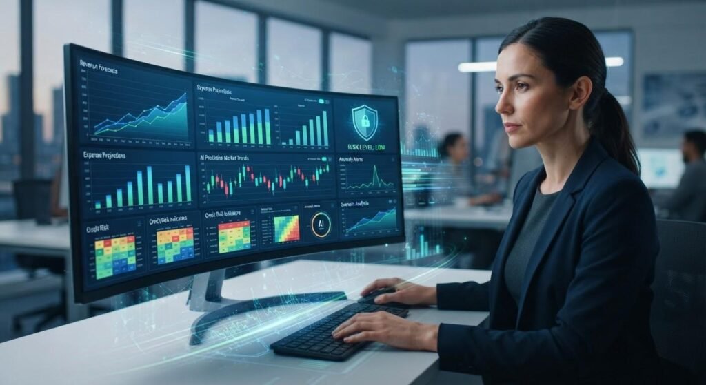 AI-powered financial forecasting and risk management dashboard
