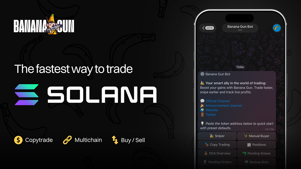 Solana Meme Coins to Watch This Week: What GMGN Smart Money Bought, Copied on Banana Gun 1 Solana Meme Coins