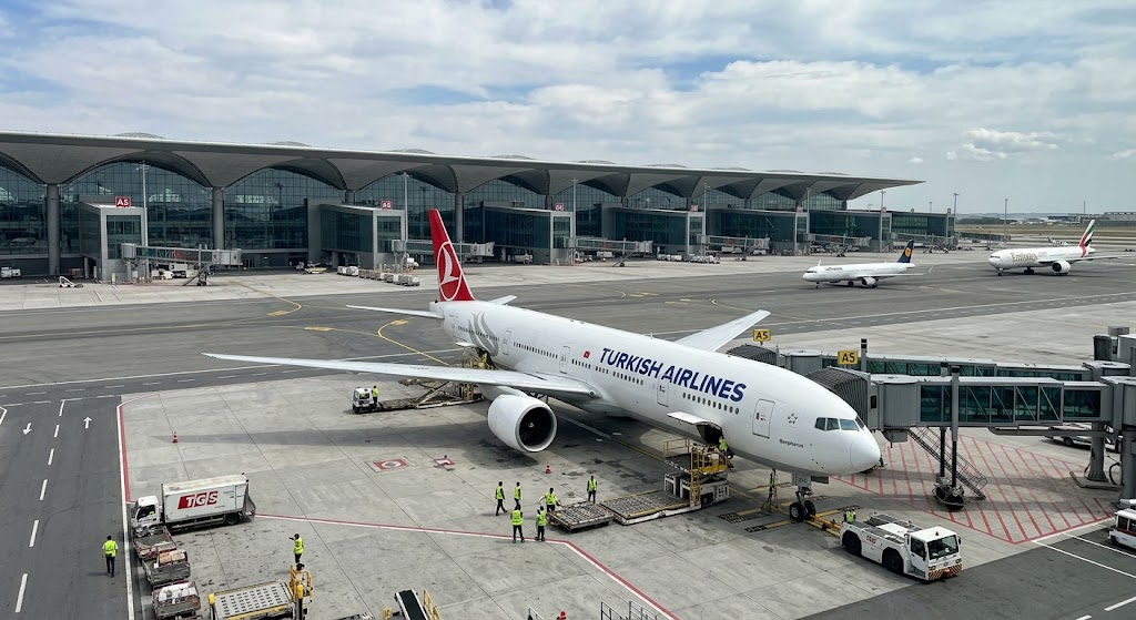 Turkish Airlines aircraft at Istanbul Airport