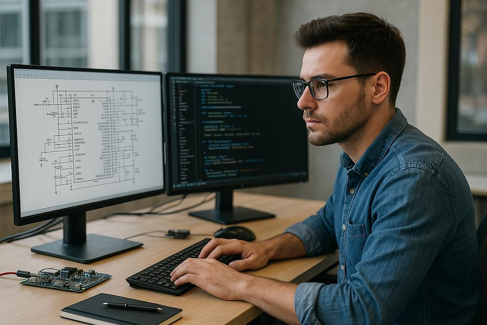 Computer engineering student applying mathematical logic to programming and digital circuits.