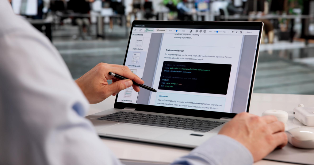 Developer writing software installation and configuration instructions.