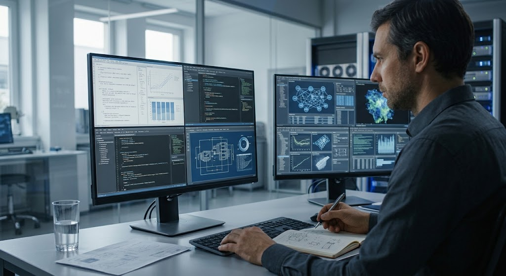 AI researcher evaluating complex scientific and programming tasks to understand general intelligence and hypothetical superintelligence.