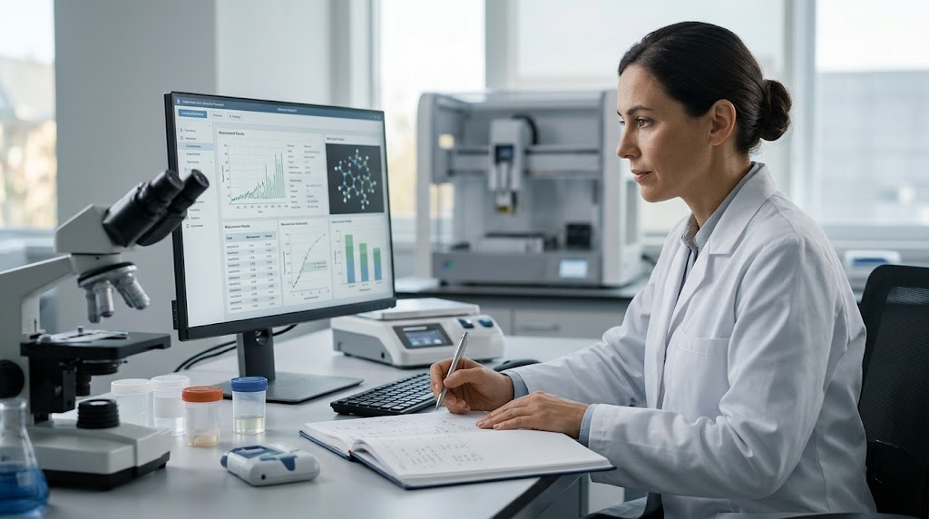 How Superintelligent AI Could Change Science and Technology 3 Scientist independently verifying AI-generated research results in a laboratory