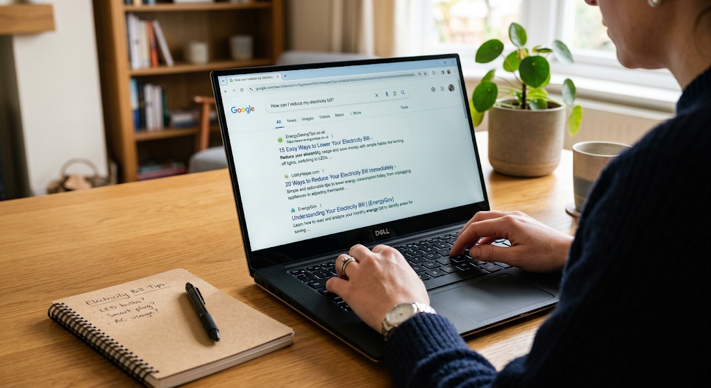 Search engine interpreting a natural-language query to find relevant information.