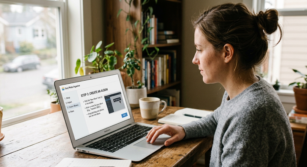 User following step-by-step software documentation instructions