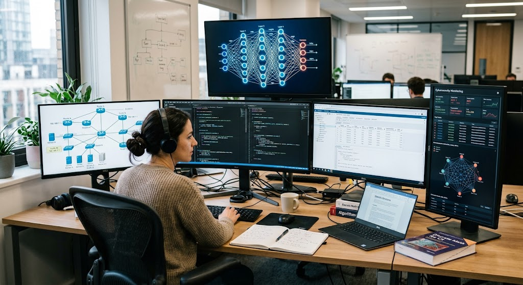Applications of discrete structures in programming databases cybersecurity AI and networking